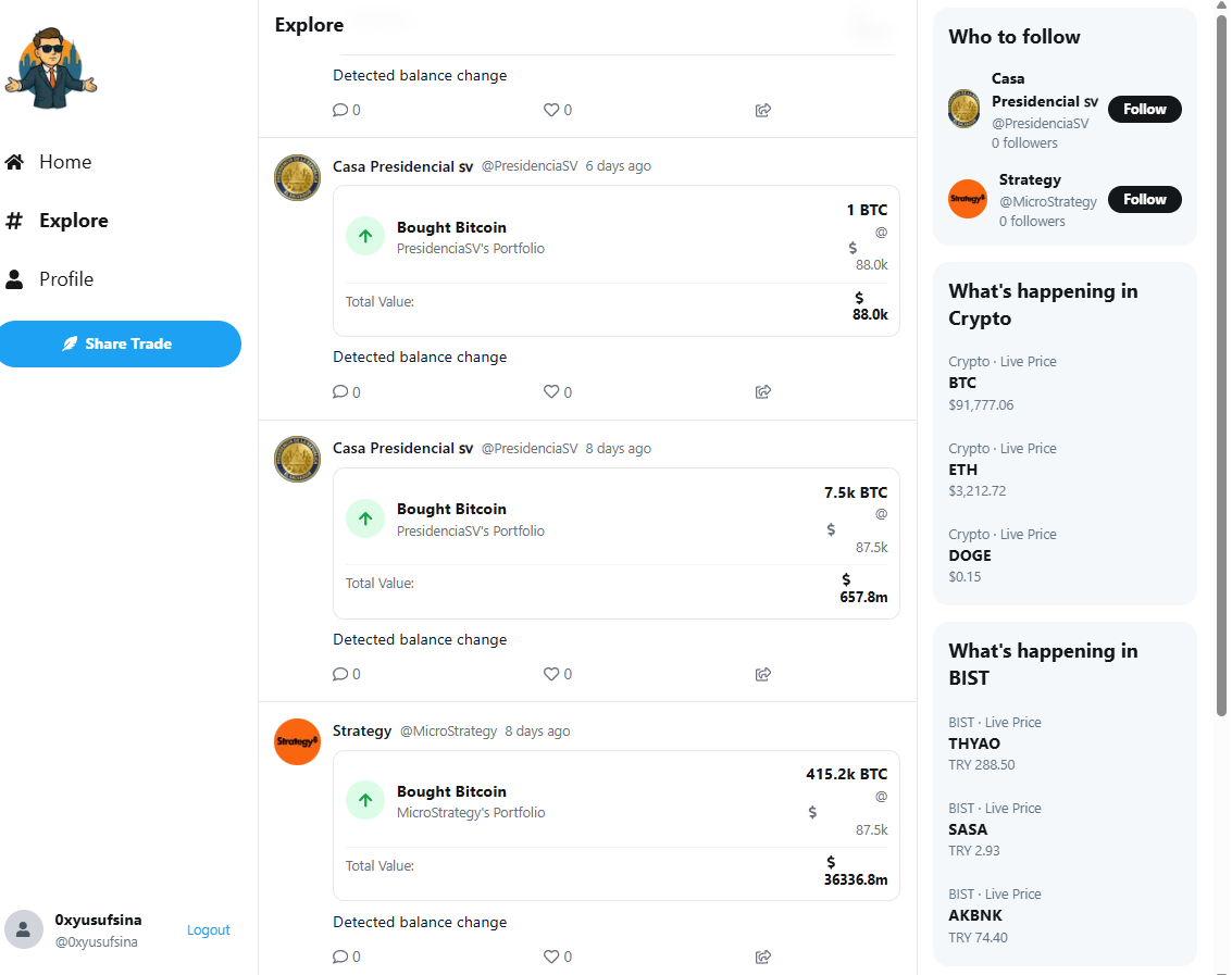 X of Wall Street Application Screenshot 2